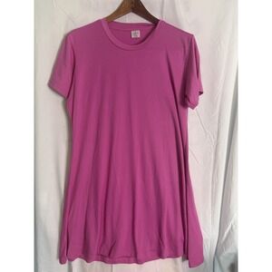 Real Essentials Women's Pink Short Sleeve Soft Casual Dress Size 2 Xl